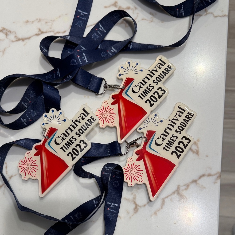 Carnival Times Square 2023 Lanyards